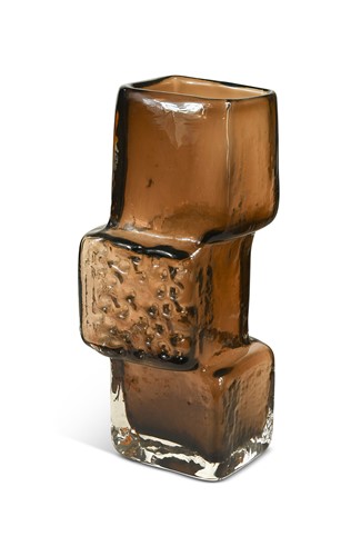 Lot 20 - Geoffrey Baxter for Whitefriars, a ‘Drunken Bricklayer’ glass vase