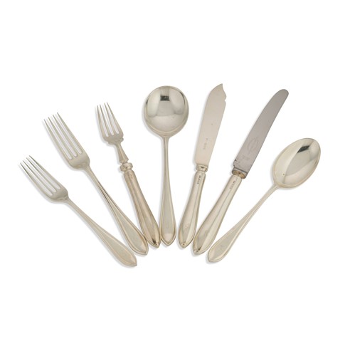 Lot 459 - A 189-piece set of George VI silver cutlery and flatware