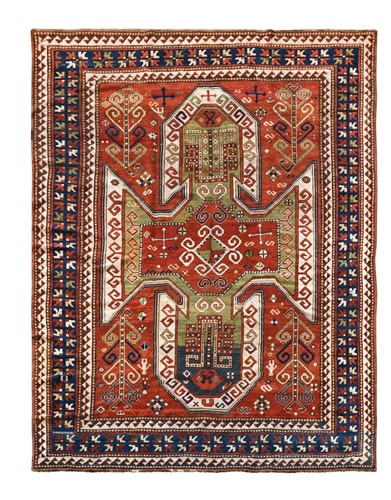 Lot 403 - A large Karachopf (Sewan) Kazak rug, circa 1940