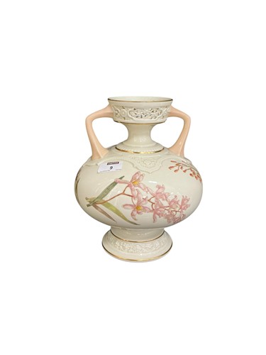 Lot 9 - A Royal Worcester Aesthetic period two handled...