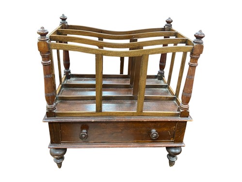 Lot 619 - A Victorian mahogany three division Canterbury