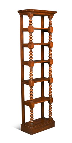 Lot 745 - A Victorian mahogany seven-tier stand