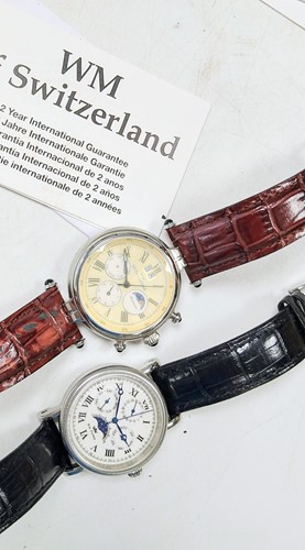 Lot 252 - WM of Switzerland, a steel chronograph...