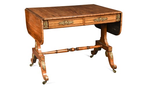 Lot 470 - A Regency kingwood and gilt metal mounted sofa table