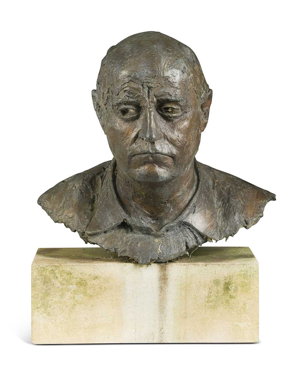 Lot 156 - Christopher Marvell, a bronze bust of Edward Bond (1934-2024)