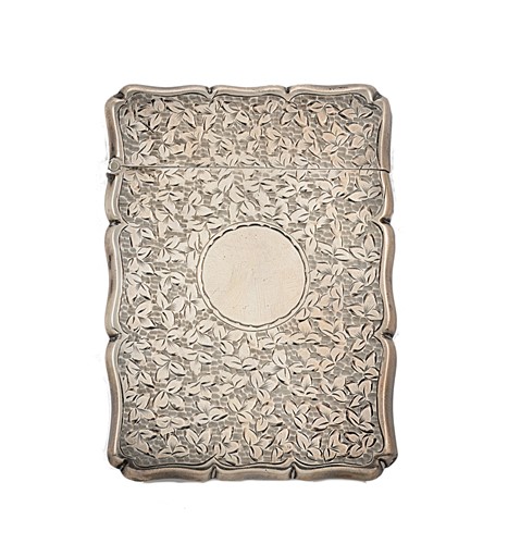 Lot 206 - An Edward VII silver card case