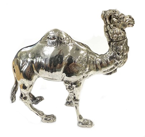Lot 215 - An early 20th century German metalwares silver model of a dromedary