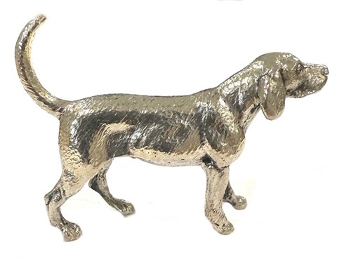 Lot 221 - An early 20th century silver model of a beagle
