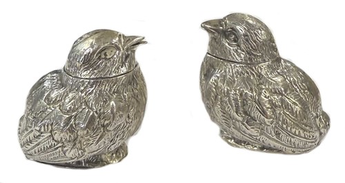 Lot 224 - A silver novelty salt and pepper caster, mark of Sampson Mordan