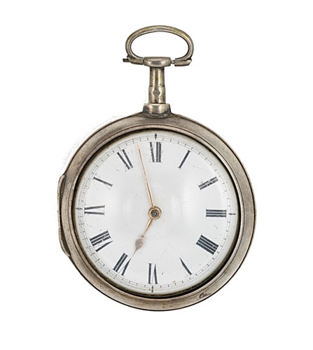 Lot 150 - Thomas Coleman, London - A 19th century silver pair cased pocket watch