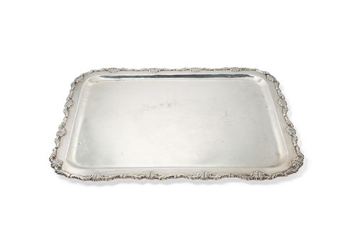 Lot 266 - A Peruvian metalwares silver tray