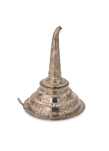 Lot 302 - A George III silver wine funnel