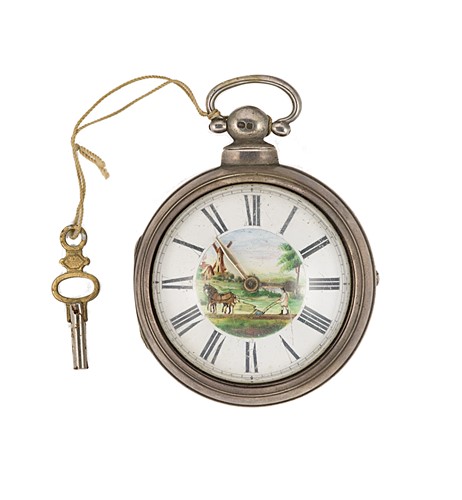 Lot 148 - Buckmaster, Royston - A silver pair cased pocket watch