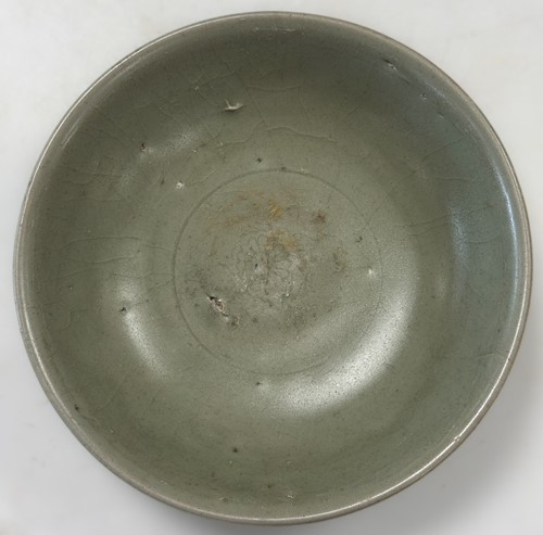 Lot 2 - Two Chinese Longquan celadon bowls, Ming Dynasty
