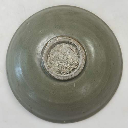 Lot 2 - Two Chinese Longquan celadon bowls, Ming Dynasty