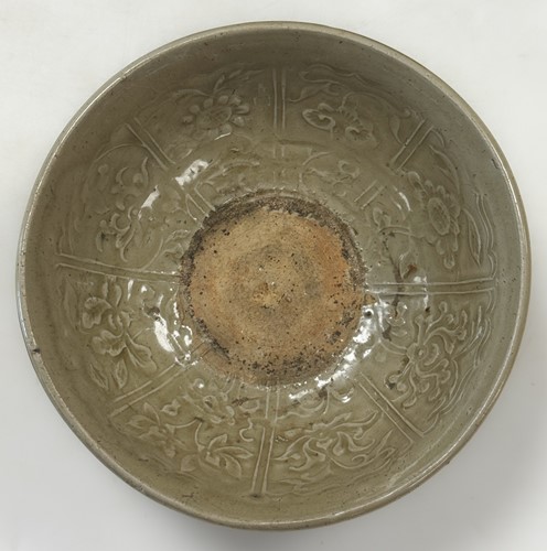 Lot 2 - Two Chinese Longquan celadon bowls, Ming Dynasty