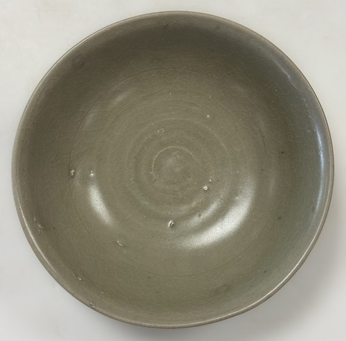 Lot 2 - Two Chinese Longquan celadon bowls, Ming Dynasty