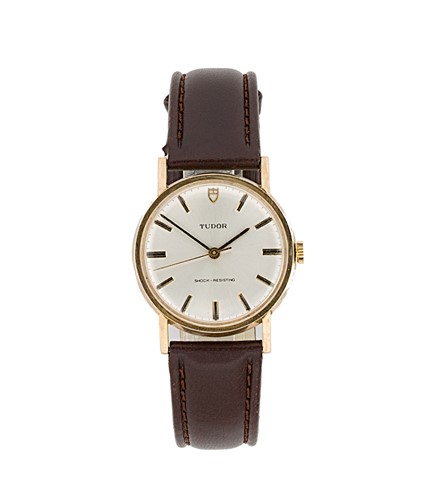 Lot 190 - Tudor - A 9ct gold wristwatch
