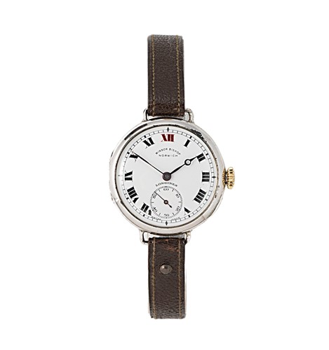 Lot 170 - Longines - A silver wristwatch