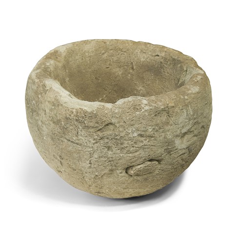 Lot 376 - A limestone bowl, possibly Iron Age