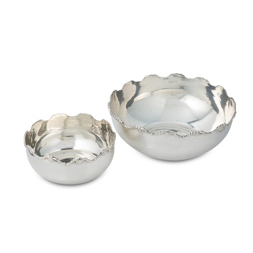 Lot 271 - Two Peruvian metalwares silver bowls