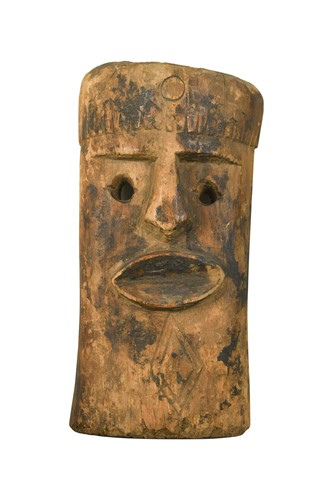 Lot 68 - A shamanic Nepalese mask, probably 19th century