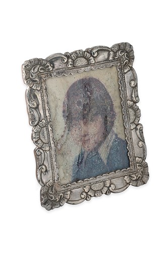 Lot 287 - A continental metalwares photograph frame