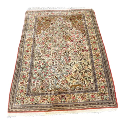 Lot 736 - A Ghoom silk prayer rug