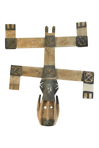 Lot 72 - A Dogon (Mali) Kanaga ceremonial tribal mask, 20th century