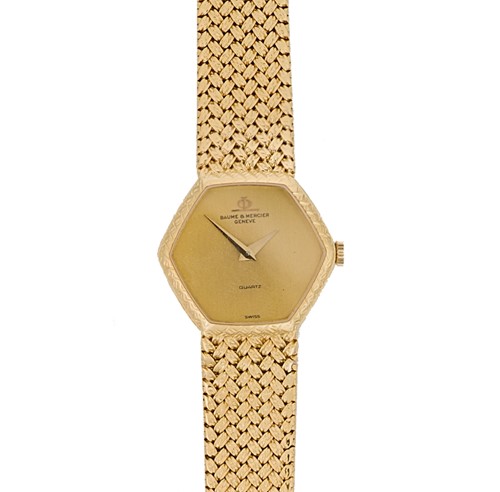 Lot 159 - Baume & Mercier - A Swiss 18ct gold wristwatch