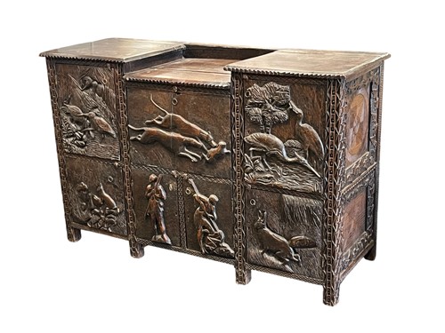 Lot 541 - A southern hemisphere carved hardwood...