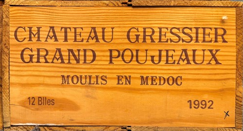 Lot 118 - Chateau Gressier Grand Poujeaux, Moulis en Medoc 1992