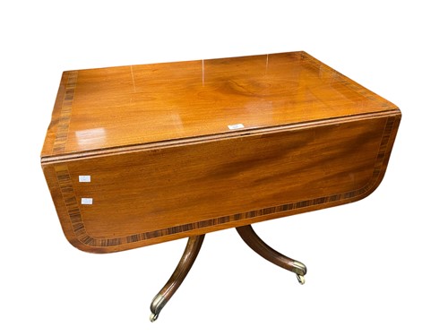 Lot 659 - A Regency mahogany and rosewood crossbanded...