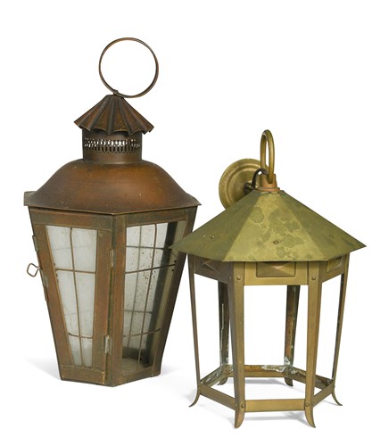 Lot 160 - An Arts & Crafts copper lantern, early 20th century