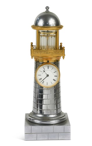 Lot 568 - A French Industrial Series lighthouse clock automaton, late 19th century