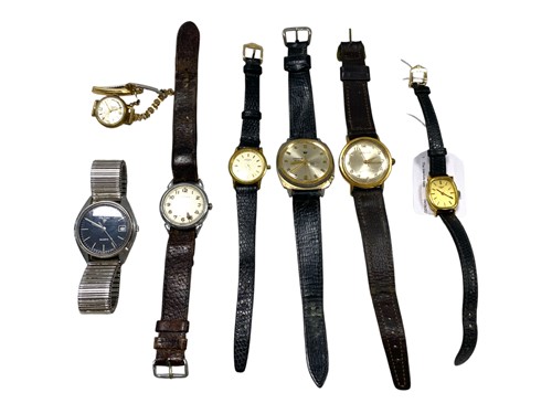 Lot 279 - A collection of seven watches, including a...
