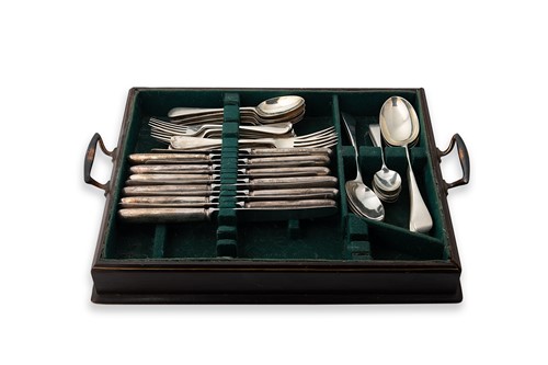 Lot 325 - A 30-piece set of Victorian silver flatware with 12 additions