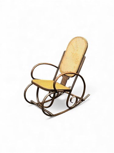 Lot 732 - A bentwood rocking chair, possibly Thonet