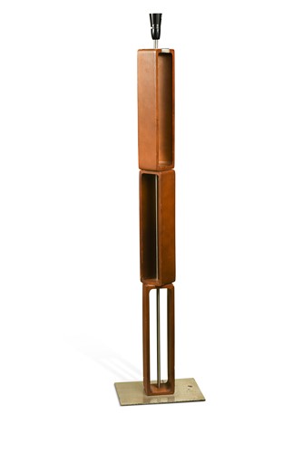 Lot 415 - A sectional standard lamp, 1970s