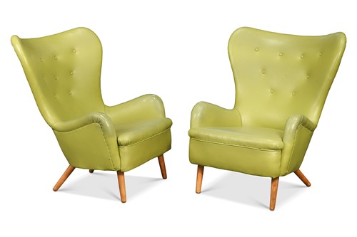 Lot 424 - Ernest Race (1913-1964), a pair of DA1 armchairs