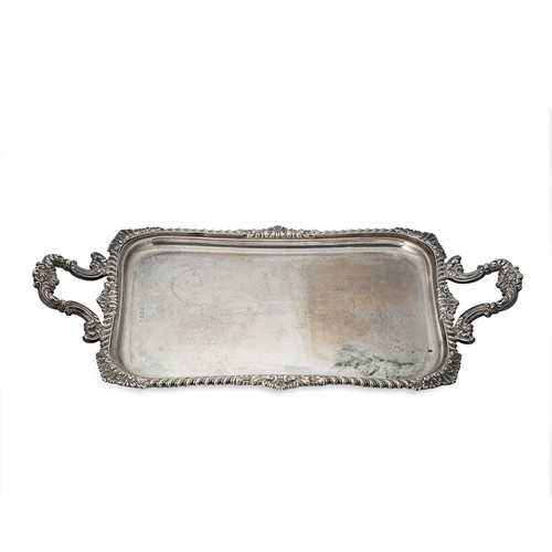 Lot 343 - A George V silver two handled tray
