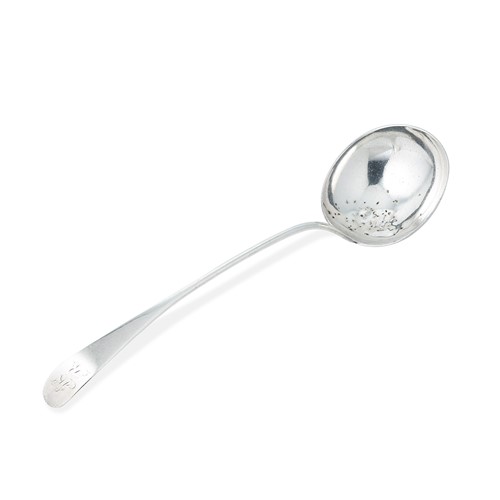 Lot 382 - Glasgow - A George III 18th century silver soup ladle