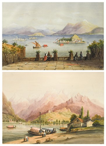 Lot 181 - A collection of sixty watercolours by Laura Sophia Frances Walpole (d.1901)