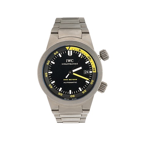 Lot 163 - International Watch Company, Schaffhausen - A titanium 'Aquatimer 2000' wristwatch