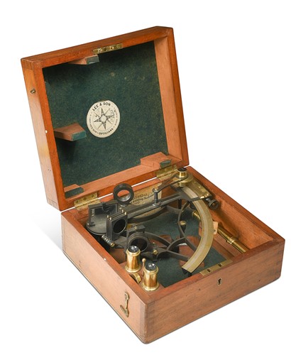 Lot 484 - A brass sextant by G. Whitbread, London, late 19th century