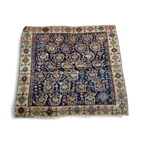 Lot 823 - A Caucasian rug with Boteh 134 x 123cm
