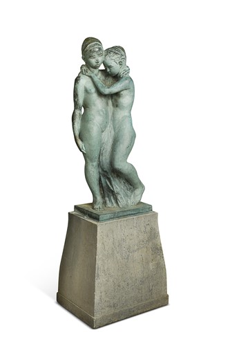 Lot 68 - Georg Ehrlich, ARA (Austrian, 1897-1966) Two Sisters, circa 1944