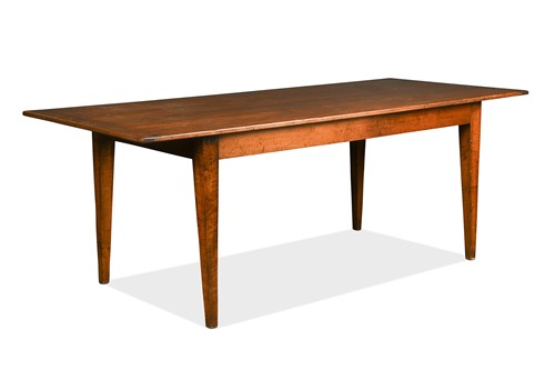 Lot 554 - A French fruitwood farmhouse table, modern