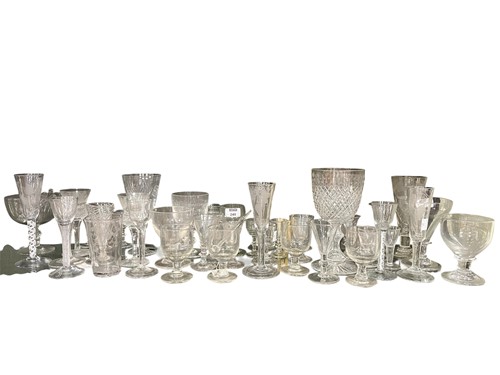 Lot 246 - A large quantity of stemware to include air...