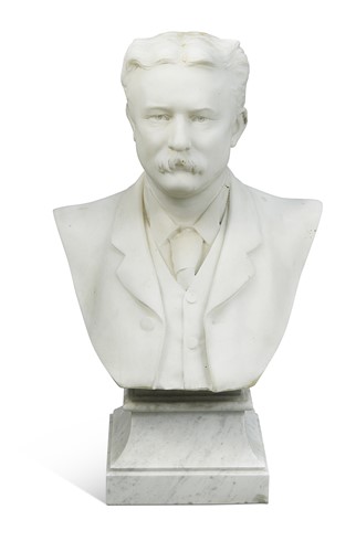Lot 492 - Sir William Goscombe John (1860–1952), a marble bust of a gentleman